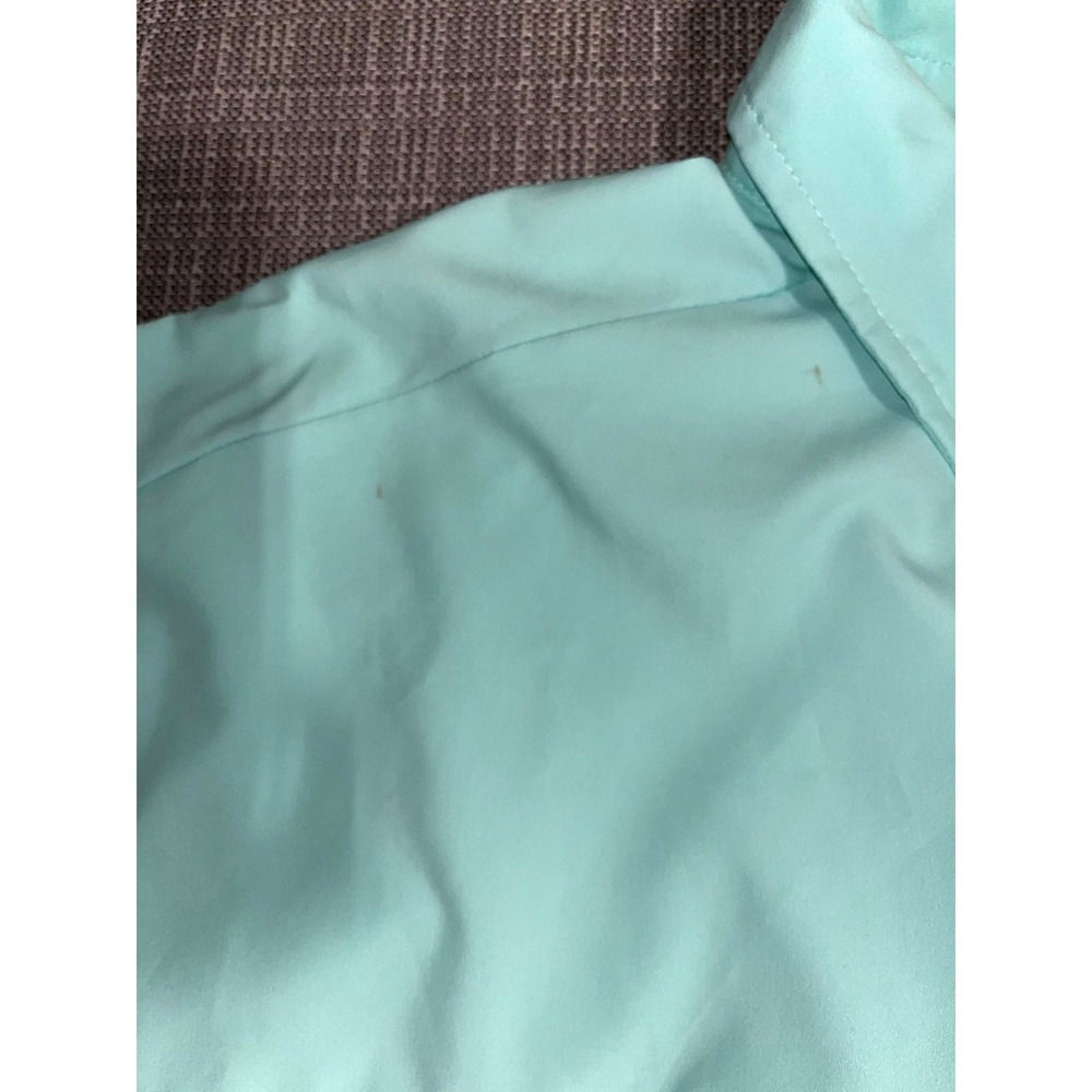 Columbia PFG Fishing Shirt Mens 2XL Aqua‎ Short Sleeve Spread Collar Button Up - Picture 5 of 14